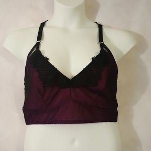 Torrid Pink and Black Mesh Bralette